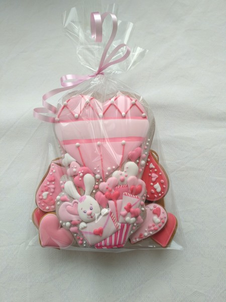 Пряник заєць на повітряній кулі. 3